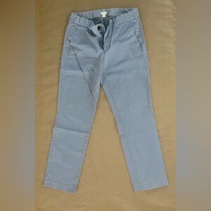 J. Crew Straight Leg Stretchy Trousers/Chinos in Grey Size 6